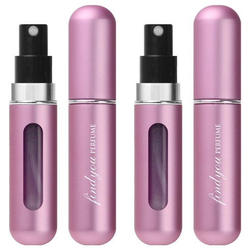 파인듀 향수 공병 5ml, 핑크 무광, 2개