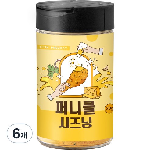디쉬프로젝트 퍼니클 시즈닝, 80g, 6개
