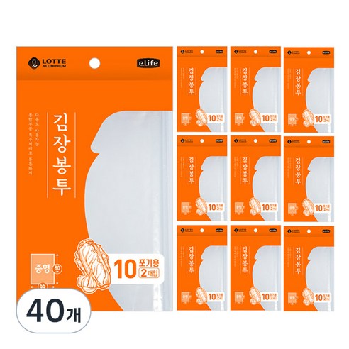 롯데 김장봉투, 중형(약10포기), 40개