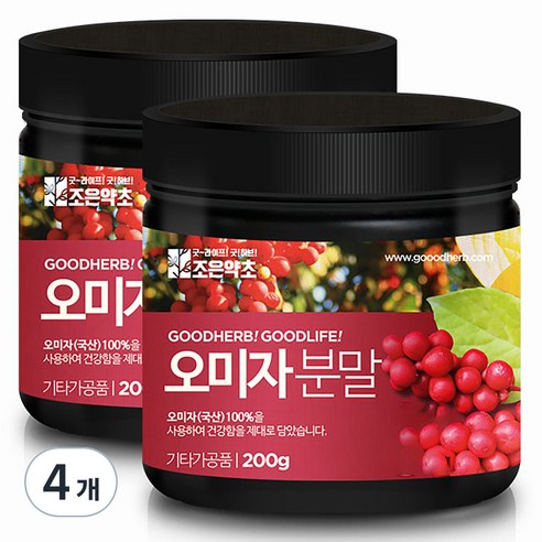 조은약초 오미자가루, 200g, 2개