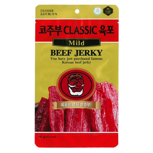 코주부 클래식 육포 마일드, 50g, 1개