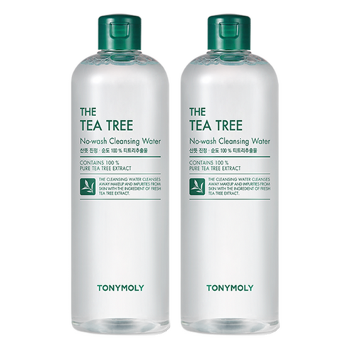 토니모리 노워시 티트리 클렌징 워터, 500ml, 2개