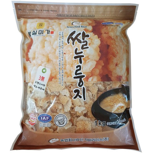 황실미가 쌀누룽지, 1kg, 2개