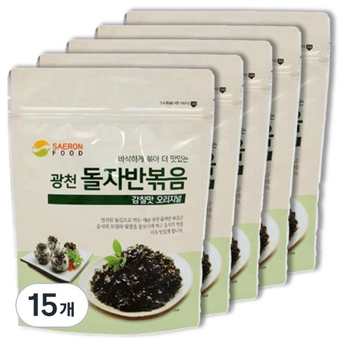 새론 광천 돌자반볶음 감칠맛 오리지널, 70g, 15개