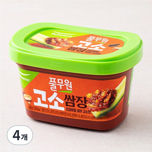 풀무원 고소견과쌈장, 450g, 4개