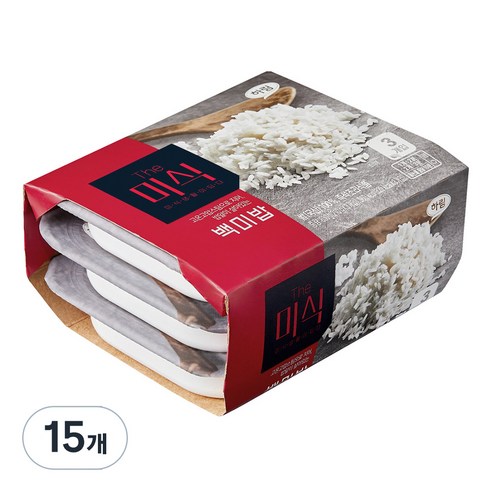 더미식 백미밥, 210g, 15개