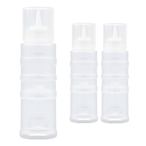 일상속반짝 국내생산 잘라쓰는 소스통 1구 뚜껑 포함, 3개, 400ml