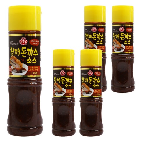 오뚜기 참깨 돈까스 소스 S, 470g, 5개