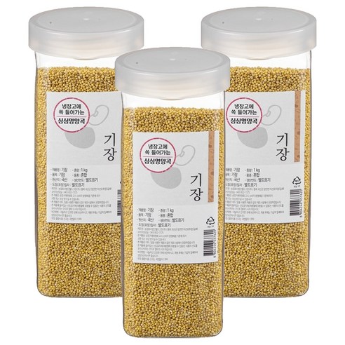 월드그린 싱싱영양통 기장쌀, 1kg, 3개