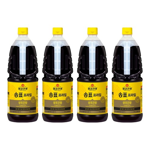 송표 프라임 양조간장, 1.8L, 4개