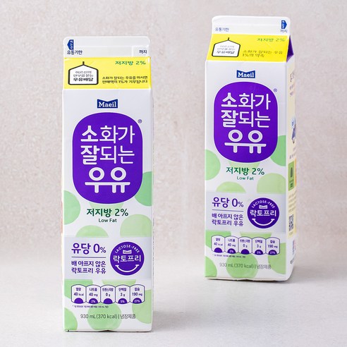 소화가잘되는우유 저지방 락토프리 우유, 930Ml, 2개 - 가격 변동 추적 그래프 - 역대가