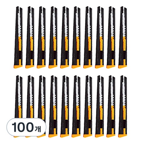 다다 Stationery 커터 9mm, 혼합 색상, 100개