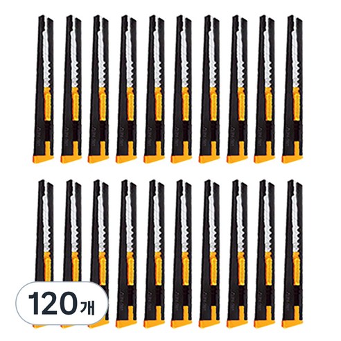 다다 Stationery 커터 9mm, 혼합 색상, 120개