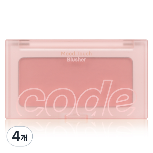 코드글로컬러 무드터치 블러셔 3.5g, 06 쉬폰 로즈, 4개