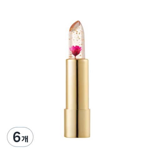 칼리즈메이 플라워 립스틱, 플레임 레드, 3.4g, 6개