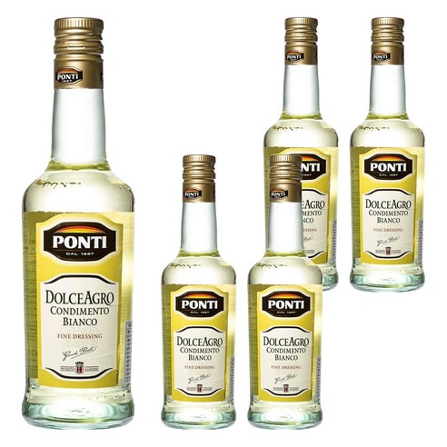 폰티 화이트 발사믹 식초, 5개, 500ml