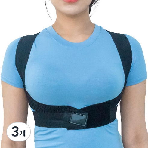 자세도우미 체형용품 CB-235 블랙 S, 3개
