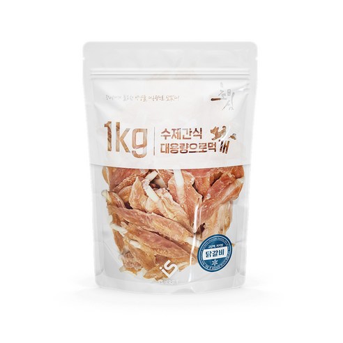 초심 무첨가 강아지 간식, 치킨닭갈비, 1kg, 1개