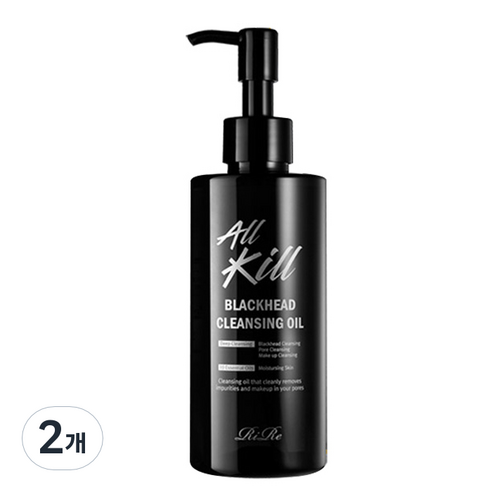 리르 올킬 블랙헤드 클렌징 오일, 200ml, 2개