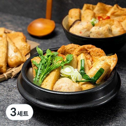 삼진어묵 종합어묵탕 순한맛 + 매운맛, 3세트
