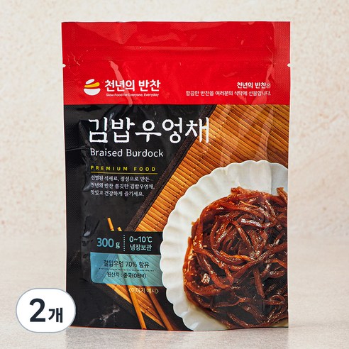 천년의반찬 김밥우엉채, 300g, 2개