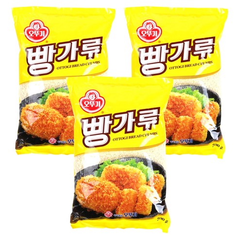 오뚜기 빵가루, 500g, 3개