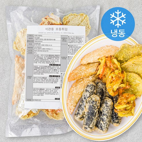 석관동떡볶이 모듬튀김 (냉동), 660g, 1개