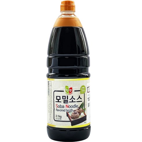 첫맛 모밀소스, 2.1kg, 4개