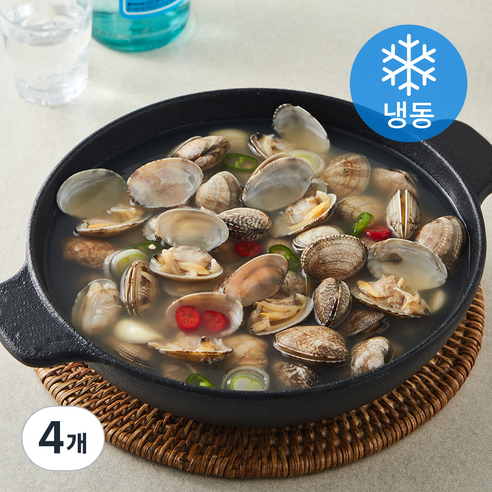 조선전골 칼칼 맑은 바지락 조개탕 (냉동), 4개, 1kg