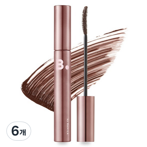 바닐라코 파워프루프 마스카라 7g, 04 롱 컬링 딥 브라운, 6개