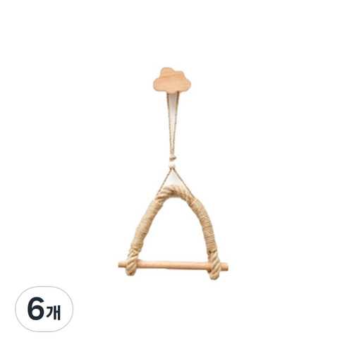 라탄 원목 감성 휴지걸이, 구름, 6개