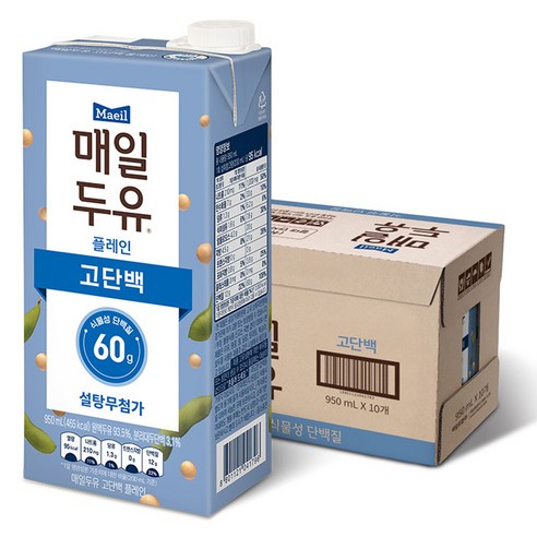 매일두유 고단백 플레인, 950ml, 10개