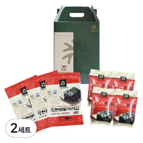 광천삼원푸드 김 선물세트 1호, 2세트