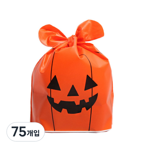 피크닉하우스 할로윈 호박 보자기봉투, 혼합 색상, 75개
