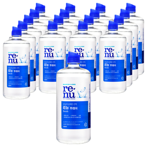 리뉴 후레쉬 렌즈 세정액, 120ml, 18개