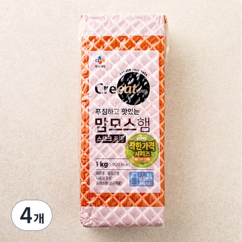 크레잇 맘모스햄, 1kg, 4개