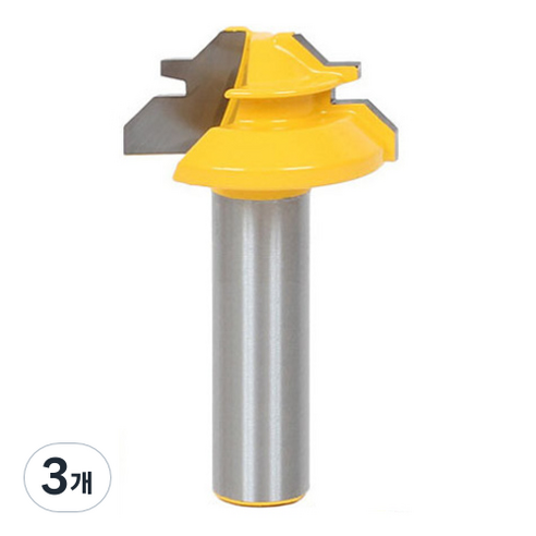 OON 목공 트리머 비트 12.7mm, 3개