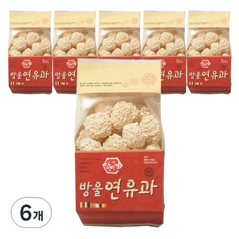 담미정 방울 연유과, 100g, 6개