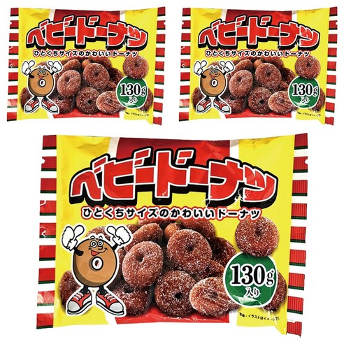 오사카야 베이비 미니 도너츠, 3개, 130g