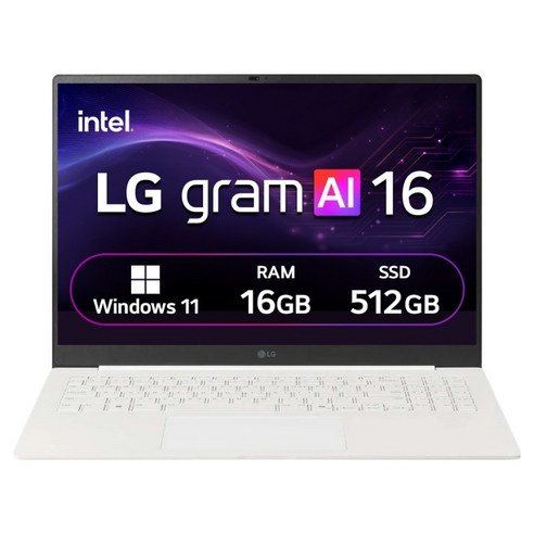 LG전자 2026 그램 AI 16 코어 Ultra5, 스노우 화이트, 16ZB90S-GA5PK, 512GB, 16GB, WIN11 Home