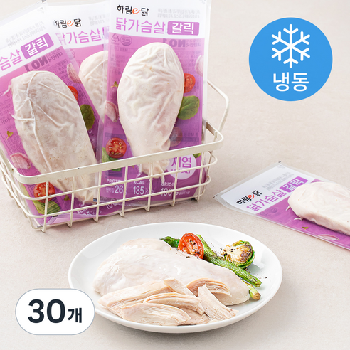 하림이닭 닭가슴살 갈릭 (냉동), 100g, 1개입, 30개