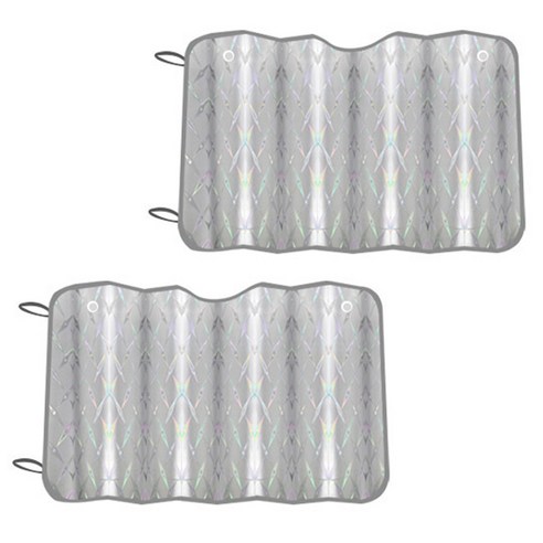 차량햇빛가리개  엑스핏 프리미엄 실버 앞창문 햇빛가리개 일반승용, 혼합색상, 2개