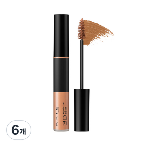 케이트 3D 아이브로우 컬러 N 6.3g, BR-3, 6개