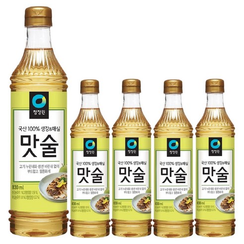 청정원 맛술, 830ml, 5개