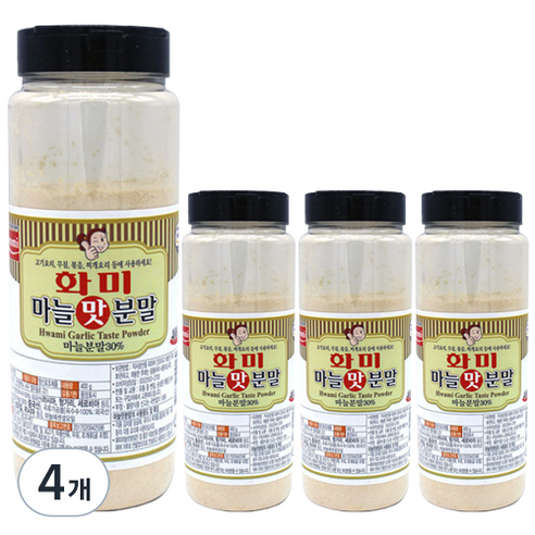 화미제당 마늘맛 분말, 400g, 4개