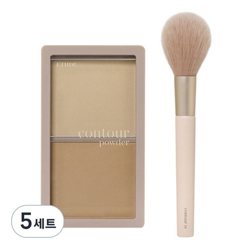 에뛰드 그림자 쉐딩 10g + 01 턱브러쉬 기획 세트, 1호 재창조(쉐딩), 5개