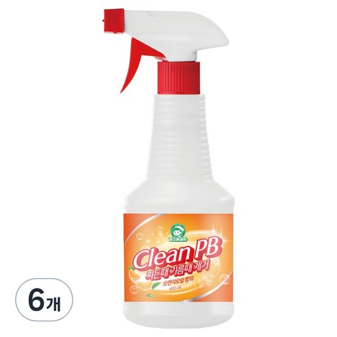 청소해결사 크린피비 찌든때 기름때 제거, 650ml, 6개