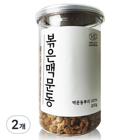 헬로우그린 국내산 볶은 맥문동, 200g, 2개