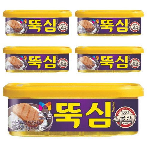목우촌 뚝심, 120g, 5개