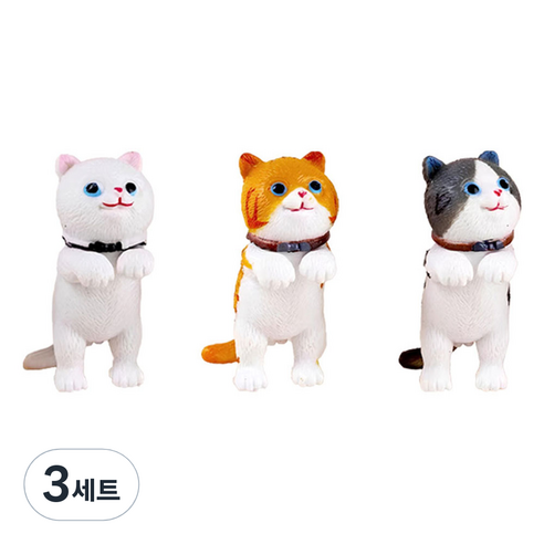 월드크린 애교 부리는 고양이 피규어 B타입 세트, 3세트